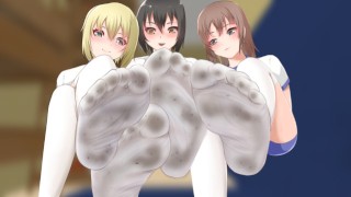 フェムドム大学ゼロE3-洗濯をきれいにするのを忘れて、彼らは私の口に汚れた靴下を入れました