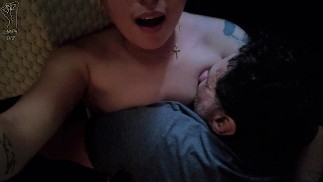 Daddy Wakes up Latino Boy with Nipple Sucking