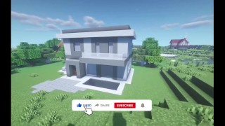 Jak postavit moderní dům s bazénem v Minecraftu
