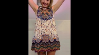 Sexy jurk try on haul met Cute VAN babe @tied.up.by.tiffany Incl schoolleerkracht & secretaresse outfit