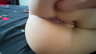 baisée durement dans le cul, creampie cul