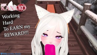 KATZENMÄDCHEN gibt einem sehr GUTEN JUNGEN SLOPPY BJ!!!! VTUBER REWARDS-ABONNEN!!!!