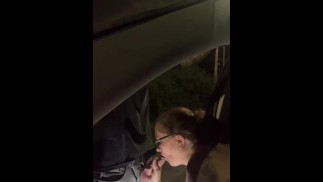 EHEMANN HÄLT DAS AUTO AN, UM ZU BEOBACHTEN, WIE FRAU EINEN FREMDEN DURCH DAS FENSTER LUTSCHT