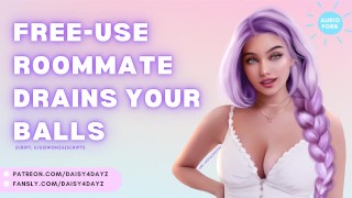 Kostenlose Nutzung Mitbewohner entleert Ihre Eier || ASMR Audio Porn [Schlampiger Blowjob] [Spermasc