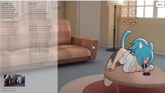 Nicoles Riskanter Job - Milf Catgirl Gumball Nicole mit einem Dildo im Live-Stream Hentai-Spiel!