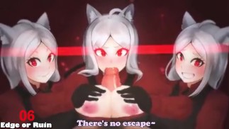 Hentai JOI Demon Girls laten je steeds edgen (Edging Challenge, Cerberus, Helltaker)
