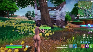 Fortnite-Gameplay (Rox nackt)