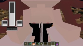 LunaとEllieはあなたのMinecraftの家であなたを待っている