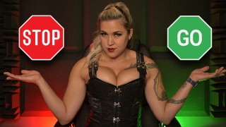 Edging JOI spel, Red lichtgroen licht, aftrekinstructies met Mistress Melody Cheeks