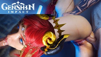 Oosterse danseres Nilou wordt in haar kont geneukt. Genshin Impact - Sunako_Kirishiki