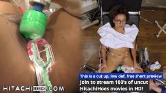Eerstejaars Rebel Wyatt krijgt Hitachi toverstaf orgasmes door Doctor Tampa tijdens fysieke 4 college