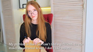 心理学者への旅行はストッキングを履いたかわいい女の子とのセックスで終わった
