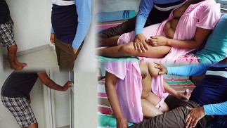 Bitte Schatz, warte nicht draußen Sri Lankan xxx Ehemann teilt Frau mit bestem Freund Cuckolds ficken