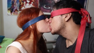 My stepsister kisses very well