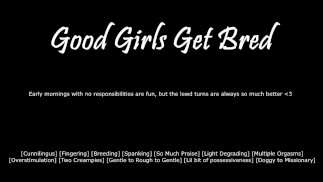 [M4F] Buenas chicas son criadas - Audio erótico para mujeres