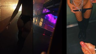 Ontmoette en neukte haar in de nachtclub naast de dansvloer
