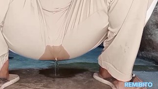 Mijn amateur broek natmaken