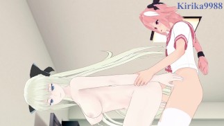 Morgan de Fay en Astolfo hebben intense seks in de slaapkamer. - Lot / Grote Orde Hentai
