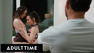 TEMPO ADULTO - Carino bruna Liz Jordan forbici con il suo fidanzato lesbica capo Sinn Sage per compiacerlo!