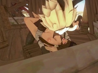 Sexo Candace e Dehya com Hilichurls no Deserto De Teyvat Oasis Genshin Impact Hentai Creampie 3D