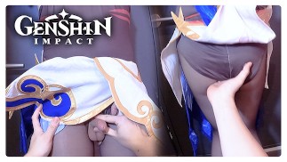 【Genchin Impact】 ✨Косплеер Гань Юй трахается, японский хентай аниме кроссдрессер косплей 10