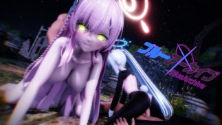 Modrý Archiv 💦 Rituál Potěšení Pro Hanako & Miyako - HARDCORE Anime R34 Porno Sex MMD