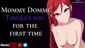 Mami Domme te cosquilla por primera vez [ASMR] [Lamiendo los oídos] y [Paja]