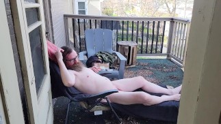 Cumming Nago na moim balkonie!!