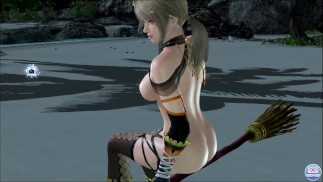 Dead or Alive Xtreme Venus Vacation Эми Арахна Мираж Хэллоуин Наряд Обнаженная мод Фансервис Apprecia