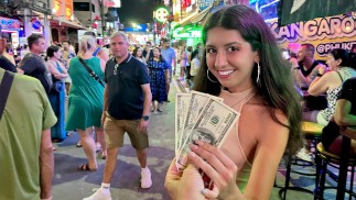 Recogí a una prostituta en la calle y la follé por todos los agujeros, con semen en su cara