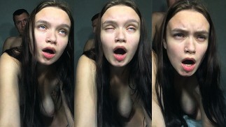 Hat ein Video mit einer Stiefschwester für ihren Freund gedreht