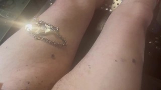 Rozciąganie tego kutasa i jaj za pomocą zabawek Kreatywne CBT