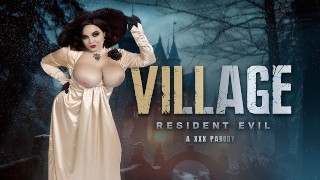 Krągła Natasha Miła, Ponieważ LADY DIMITRESCU Jest Gotowa Dać Ci Lekcję W RESIDENT EVIL VILLAGE XXX