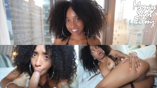 小さなEbonyは彼のホームボーイ😮😈😏と彼女のBFをだまします