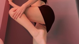 pov chica yoga faldas cortas burlas