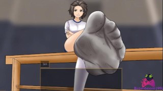 Femdom University Zero E55 - She Makes me Clean her Dirty Socks and Sweaty Feet with my Face