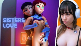😏 Záludný... Lesbický Starfire a Blackfire s Raven Teen Titáni Hentai Anime