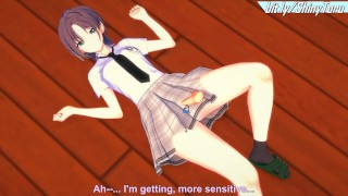 Тору Асакура из Idolmaster обслуживает своего продюсера в комнате, рассчитанной на двоих (или нет?).