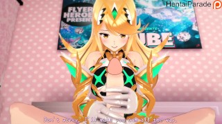 Митра получает избитый хентай Xenoblade без цензуры