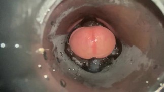 Fleshlight scopa la telecamera interna, il carico colpisce la telecamera!
