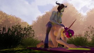 Draenei Futa Dickgirl Šuká Horkého Elfa | Warcraft Porno Parodie