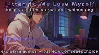 [M4F] Luister hoe ik mezelf verlies || Mannelijk gekreun || Diepe stem