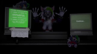 Roxanne Wolf mau funcionamento animatrônico | Cinco noites na paródia do Freddy