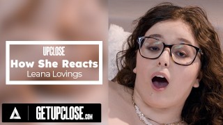 ZBLÍZKA - Jak reaguje s nádhernou brunetkou Leana Lovings! Smyslná předehra + úžasná kovbojka!