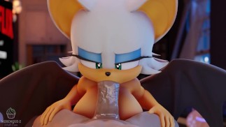 Rouge el murciélago quiere TRAGAR tu THICK CUM | Merengue Z