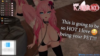 ADORO BRINCAR DE PET!!!! Faça de mim sua BONITA KITTY CATGIRL!!!!
