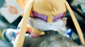 ¡Agarra sus orejas y facefuck áspera su garganta de conejito! (Bunnie Rabbot de la serie Sonic) | Merengue Z