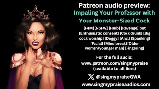 Impalare il tuo professore con il tuo cazzo di dimensioni mostruose anteprima audio -Eseguito da Singmypraise