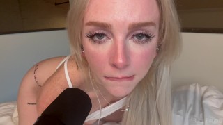 POV ASMR Roleplay de sexo. Chupando e cavalgando com sons de buceta molhada para você - Remi Reagan