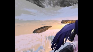 GF ti scopa nella neve fino a quando non le creampie il culo